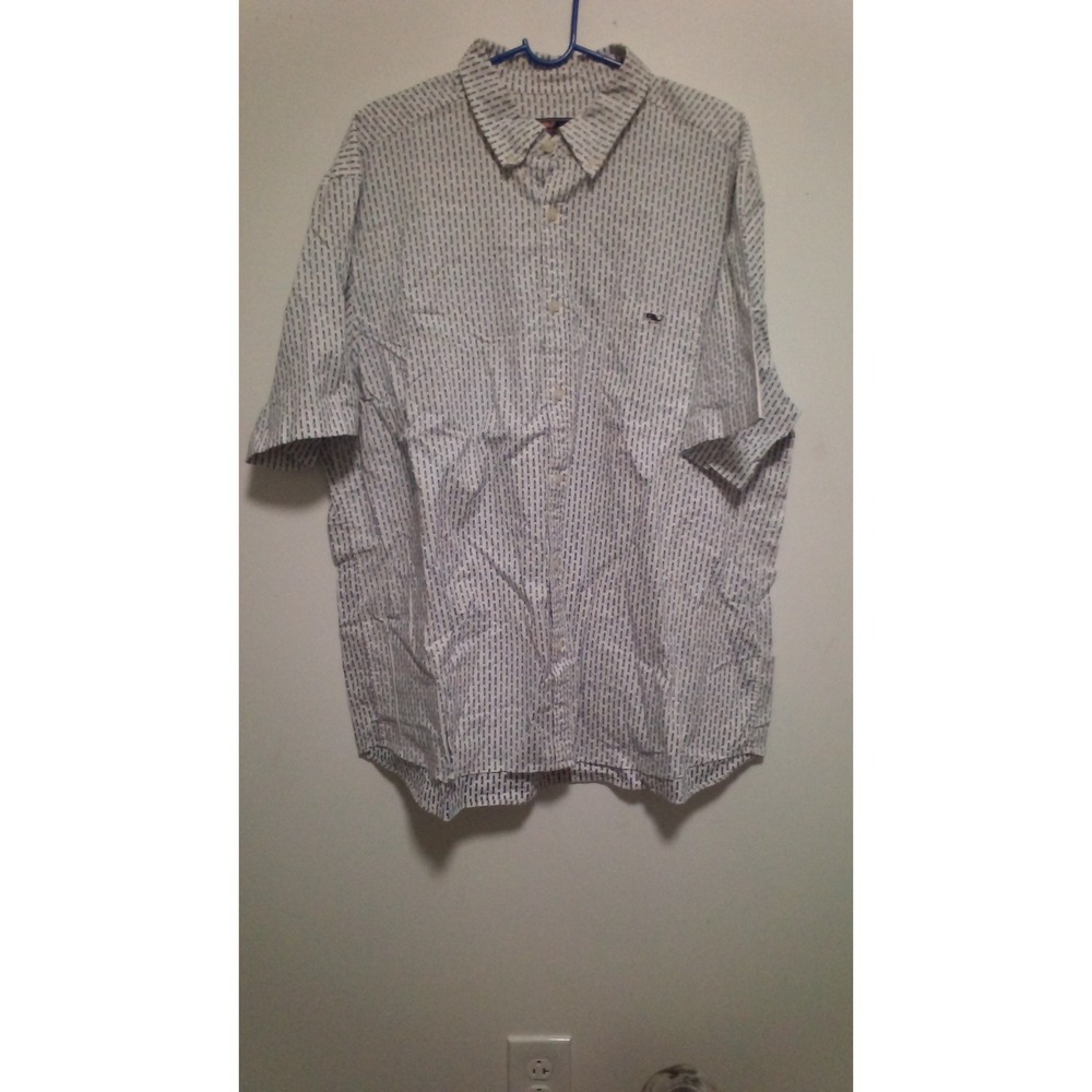Vineyard Vines Classic Fit Shirt Mens XXL Lighthouses All Over Print Stretch